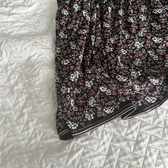 Max Studio Black Floral Wrap Midi Dress size S small new - Picture 9 of 12